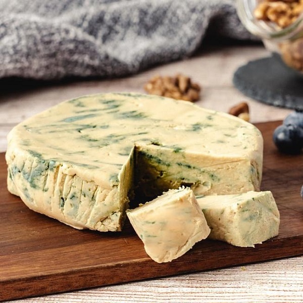 A wheel of cheese